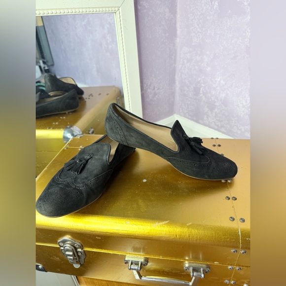 J. Crew Black Suede Tassel Loafers - Picture 7 of 8